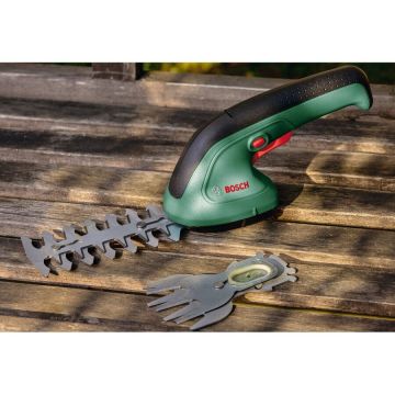 Bosch cordless shrub and grass shears EasyShear set, 3.6 volts, shrub shears (green/black, Li-ion battery 1.5 Ah)