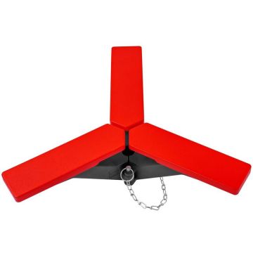 ceiling mount STE-DS, support (red, for tube O 25mm and 28mm)