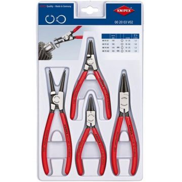 circlip pliers set 00 20 03 V02 (red, 4-piece, straight) circlip pliers set 00 20 03 V02 (red, 4-piece, straight)