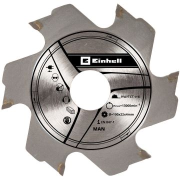 circular saw blade - cutter blade 100 x 22 x 3.8mm, 6Z (for biscuit jointer)