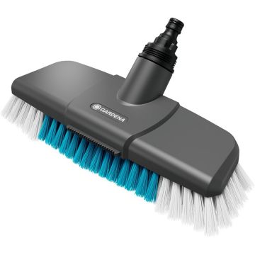 Cleansystem handle brush hard, washing brush (grey/turquoise, working width 27cm)