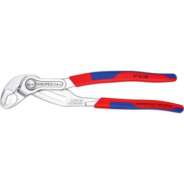 Cobra pipe / water pump pliers 87 05 250 (red/blue, length 250mm, for pipes up to 2)