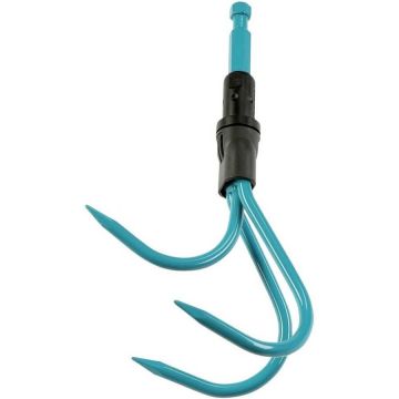 combisystem complete offer set, rake (turquoise/black, rake + cultivator + handle + Flex tool bar)