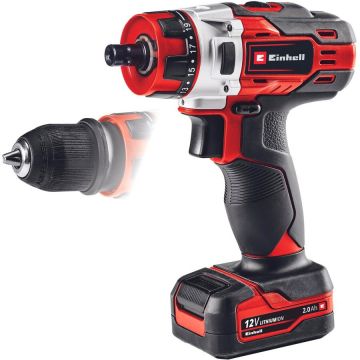 Cordless Drill TE-CD 12/1 X-Li, 12V (red/black, Li-Ion battery 2Ah)