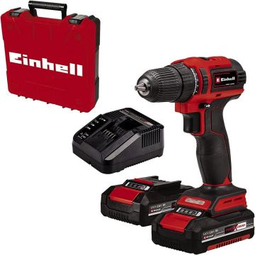 Cordless drill TE-CD 18/40 Li BL (red/black, 2x Li-Ion batteries 2.0Ah, in case)