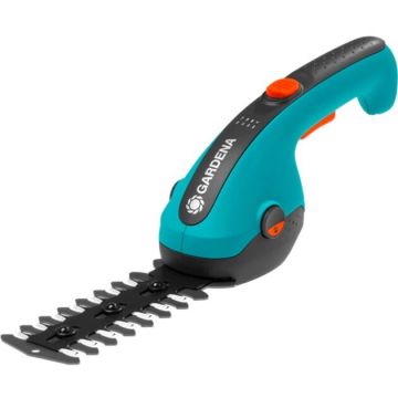 Cordless Grass Shears ClassicCut Li, 3.6 volts, set with shrub blade - special offer (turquoise/black, Li-ion battery 2.5 Ah)
