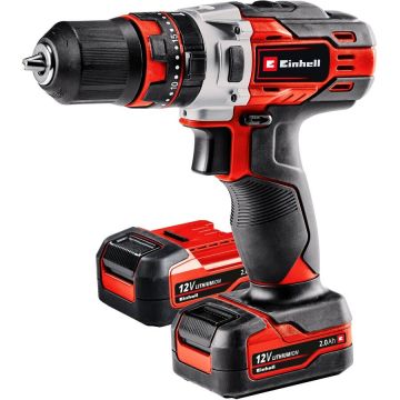 cordless impact drill TE-CD 12/1 Li-i (red/black, 2x Li-ion battery 2.0Ah)