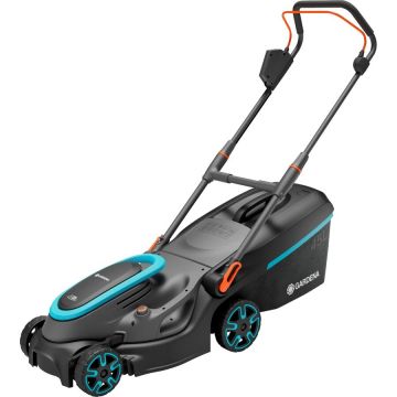 Cordless Lawnmower PowerMax 37/36V P4A solo, 36Volt (2x18V) (black/grey, without battery and charger, POWER FOR ALL ALLIANCE)