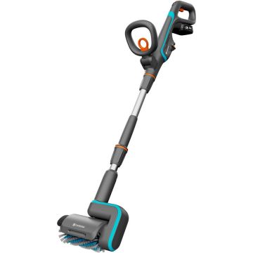 cordless multi-cleaner AquaBrush Patio 18V P4A, hard floor cleaner (grey/turquoise, Li-Ion battery 2.5Ah P4A, POWER FOR ALL ALLIANCE)