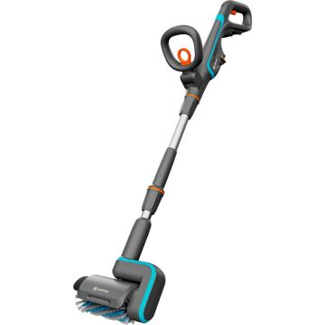 cordless multi-cleaner AquaBrush Patio 18V P4A solo, hard floor cleaner (grey/turquoise, without battery and charger, POWER FOR ALL ALLIANCE)