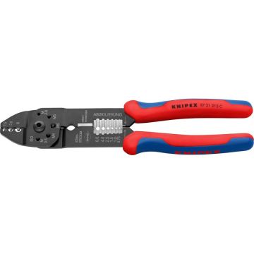 crimping pliers 97 21 215 C (red/blue, stripping, crimping 0.5 - 6.0mm2)