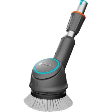 disc brush attachment, for cordless multi-cleaner AquaBrush, washing brush (grey/turquoise, complete unit with disc brush Soft)
