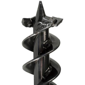 earth drill with pin, 60mm, L 800mm (black) earth drill with pin, 60mm, L 800mm (black)