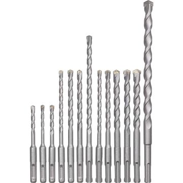 Hammer drill set SDS-plus, 5-14mm (12 pieces, case) Hammer drill set SDS-plus, 5-14mm (12 pieces, case)