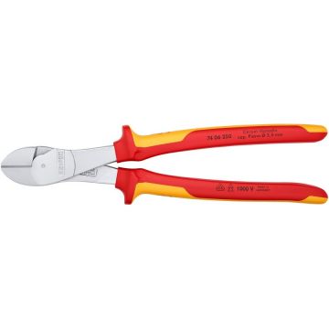 heavy-duty diagonal cutters 74 06 250 VDE, cutting pliers (red/yellow, length 250mm, VDE-tested)
