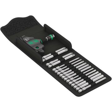Kraftform Kompakt 400, 17 pieces, socket wrench (black/green, T-handle)