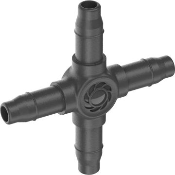 Micro-Drip-System cross piece 4.6mm (3/16), connection (dark grey, 10 pieces, model 2023)