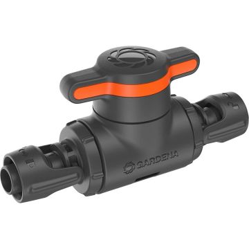 Micro-Drip-System shut-off/regulating valve 13mm (1/2) (grey/orange, 2 pieces, model 2023)