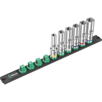 Socket magnetic strip C Deep 1 socket set 1/2  (black/green, 6?piece)