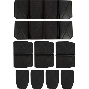 system case plastic compartment set, 9 pieces, insert (black, for E-Case SC, E-Case SF)
