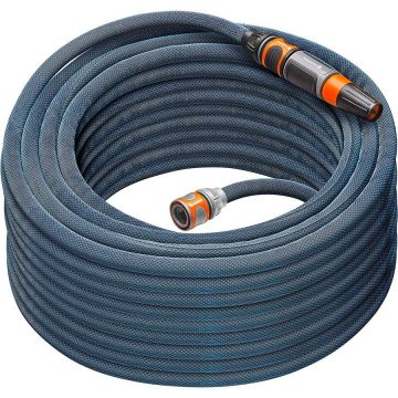 Textile Hose Liano Xtreme 1/2, 30 meter set (dark grey/orange, model 2023, incl. cleaning syringe, 2 tap connectors)