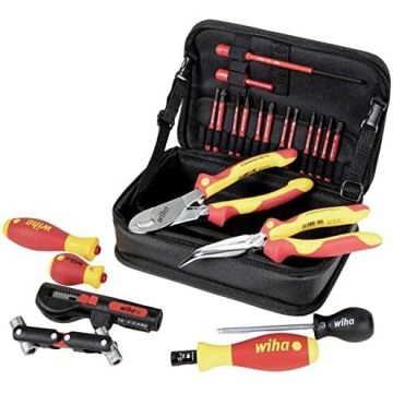 Wallbox installation tool set (red/yellow, 23 pieces, incl. functional bag)