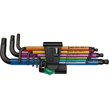 950/9 Hex-Plus Multicolour 1 - L-key set, metric, BlackLaser