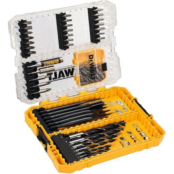 bit and wood drill set 57 pcs. - DT70758-QZ