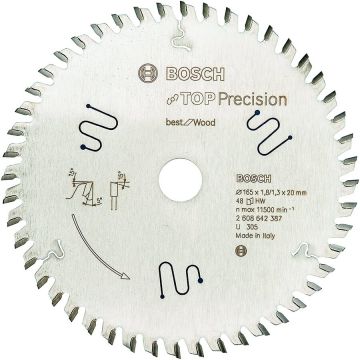 Bosch circular saw blade Top Precision Best for Multi Material (165mm)