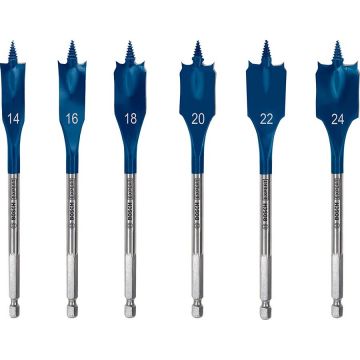 Bosch Expert Self Cut Speed flat drill bit set, 6 pieces, O 14 - 24mm (length 152mm)