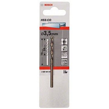 Bosch metal twist drill HSS-Co, DIN 338, O 3.5mm (working length 39mm)