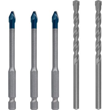 Bosch Powertools HEX-9 HC drill 5-piece mix set 6mm - 2608900596 EXPERT RANGE Bosch Powertools HEX-9 HC drill 5-piece mix set 6mm - 2608900596 EXPERT RANGE