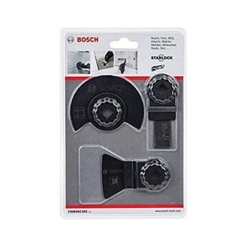 Bosch tile base set, 3-part, saw blade set Bosch tile base set, 3-part, saw blade set