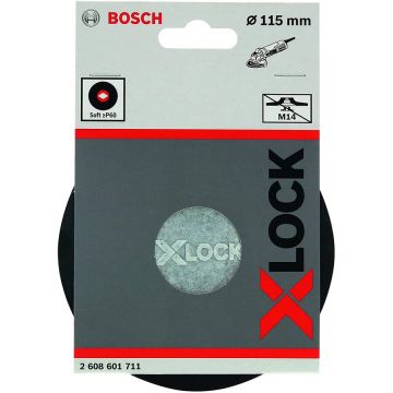 Bosch X-LOCK backing pad soft, O 115mm, sanding pad