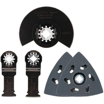 Set 5 Panze pentru Tamplarie B-67511 Starlock pentru Masina Multifunctionala Negru/Gri Set 5 Panze pentru Tamplarie B-67511 Starlock pentru Masina Multifunctionala Negru/Gri
