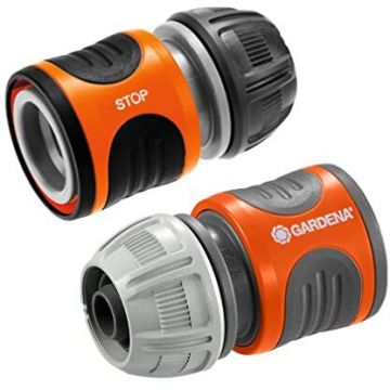 Hose Connector Set 13mm (1/2), 15mm (5/8), (grey/orange)