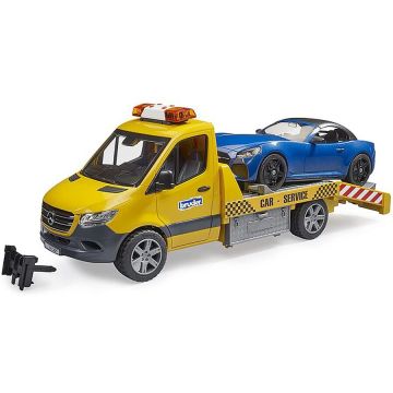MB Sprinter car transporter with light & sound module, model vehicle (orange/blue, incl. Roadster)
