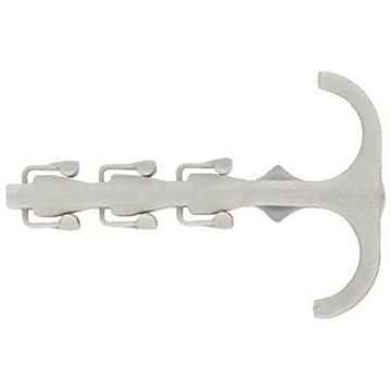 Steckfix plus twin clamp SF plus ZS 10 (light grey, 100 pieces, with double bracket)