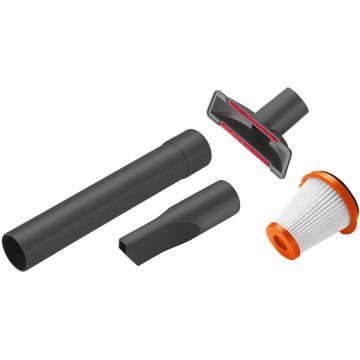 Accessories Set for outdoor handheld vacuum cleaner Easy Clean Li, nozzle (black, 4 pieces)