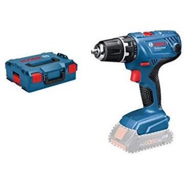 Bosch cordless drill screwdriver GSR 18V-21 Professional solo, 18Volt (blue / black, L-BOXX, without battery and charger)