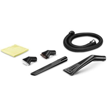 car interior cleaning set, nozzle (black, 6 pieces)