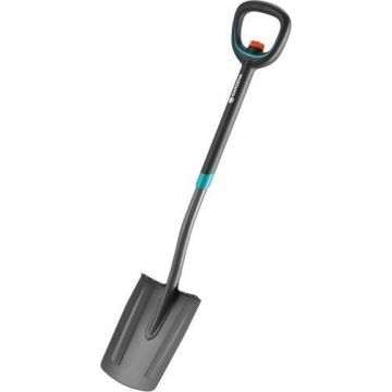 ErgoLine telescopic spade (grey / turquoise, 106cm - 126cm)