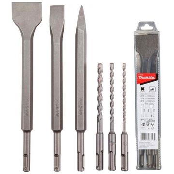 SDS + drill / chisel set 6pcs - D-58920 SDS + drill / chisel set 6pcs - D-58920