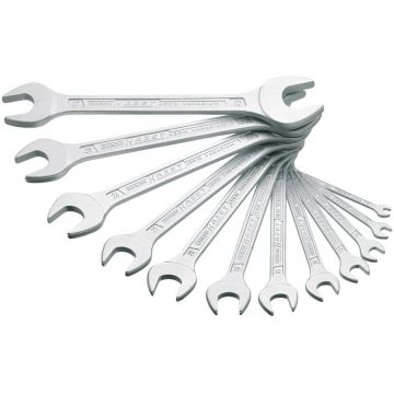 450N/12 450N/12 6 - 32 mm Double Open-End Wrench set - Silver - 12-Piece