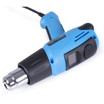 Apex Heat Gun with LCD, hot air blower (blue/black, 2,000 watts)