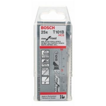 Bosch HCS jigsaw blade Clean for Wood T101B - 25-pack - 2608633622