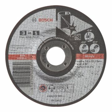 Bosch Tarcza tnąca 3in1 125mm