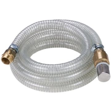 Pump suction hose 4 m brass