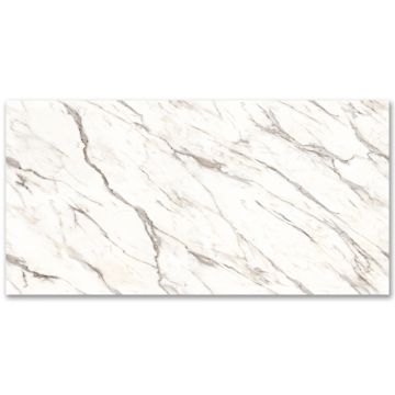 Gresie portelanata rectificata Carrara 120X240 lucioasa