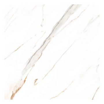 Gresie portelanata rectificata Carrara Bianco 60 x 60 lucioasa